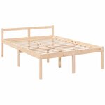 vidaXL Lit pour personne âgée sans matelas 120x200 cm bois massif