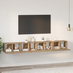 vidaXL Ensemble meuble TV 4 Pièces Chêne artisan Moyen 60 x 30 x 30.5 cm