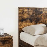 vidaXL Tête de lit Chêne fumé 135 cm Bois d'ingénierie