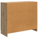 vidaXL Buffet Chêne artisanal 89 x 34 5 x 77 cm Bois d'ingénierie