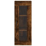 vidaXL Armoire murale chêne fumé 34 5x34x90 cm