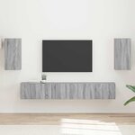 vidaXL Ensemble meuble TV 5 Pièces Gris Sonoma Bois d'ingénierie