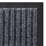 vidaXL Tapis d'entrée PVC Gris 120 x 180 cm