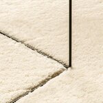 vidaXL Tapis HUARTE à poils courts doux et lavable crème 140x200 cm