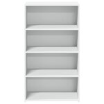 vidaXL Buffet haut blanc 70x41x124 cm bois d'ingénierie