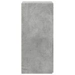 vidaXL Buffet gris béton 50x42 5x93 cm bois d'ingénierie