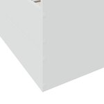 vidaXL Cadre de lit avec tiroirs sans matelas blanc 90x190 cm