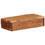 vidaXL Étagères murales 2 Pièces 30x17x8 cm bois massif d'acacia