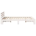 vidaXL Cadre de lit Blanc 120 x 200 cm Bois de pin massif