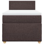 vidaXL Sommier à lattes de lit avec matelas Marron foncé 80x200 cm