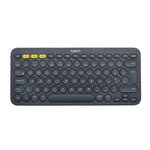 Logitech clavier k380 dark grey - multi-device bluetooth keyboard