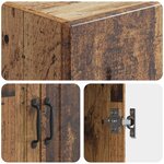vidaXL Ensemble de Meubles 2 Pièces Bois ancien 66 x 34 5 x 87 cm