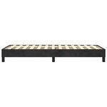 vidaXL Cadre de lit Noir 100x200 cm Velours