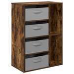 vidaXL Buffet Chêne fumé 60 x 33 5 x 84 cm