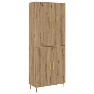 vidaXL Haut Armoire Montage mural chêne artisanal 69 5 x 34 x 180 cm