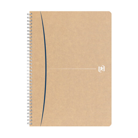 Cahier recyclé spirale oxford touareg a4 21 x 29 7 cm - grands carreaux -  180 pages - lot de 5 - La Poste