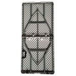 Table pliante - 150 cm - 6 personnes - Revetement en poudre en tubes d'acier