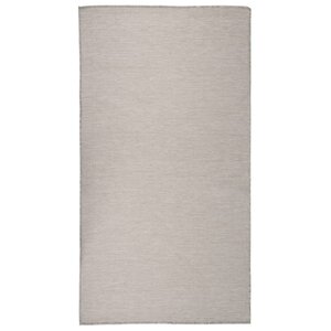 vidaXL Tapis à tissage plat d'extérieur 80x150 cm gris clair