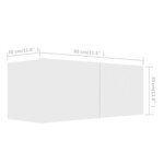 vidaXL Ensemble de meubles TV 4 Pièces Blanc Bois d'ingénierie