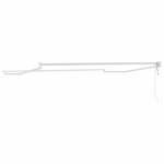 vidaXL Auvent Blanc 3 x 2 5 m Métal
