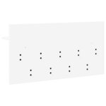 vidaXL Porte-manteau mural Blanc 80 x 40 x 12 cm Bois d'ingénierie