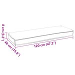 vidaXL Coussins de palette pour banc 2 Pièces bleu royal 120x40x8 cm tissu oxford