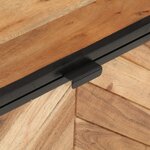 vidaXL Boîte de rangement 60x30x30 cm bois massif d'acacia et fer