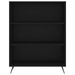 vidaXL Buffet noir 69 5x32 5x180 cm bois d'ingénierie