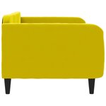 vidaXL Lit de repos jaune 90x200 cm velours