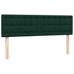 vidaXL Sommier à lattes de lit et matelas vert foncé 160x210cm velours