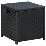 Salon de jardin meuble d'extérieur ensemble de mobilier 6 pièces avec coussins résine tressée noir 02_0016930