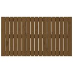 vidaXL Tête de lit murale Marron miel 108x3x60 cm Bois massif de pin