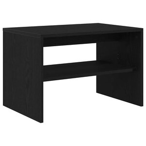 vidaXL Meuble TV chêne noir 60x40x40 cm bois d'ingénierie