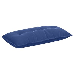 vidaXL Coussin de Dos Bleu police 100 x 50 cm Tissu en velours côtelé