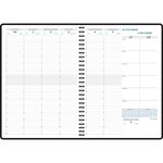 Semainier de bureau Consultations W Carte Wire-o répertoire 297x210 mm Gris foncé EXACOMPTA