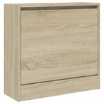 vidaXL Armoire à chaussures chêne sonoma 60x21x57 cm bois d'ingénierie