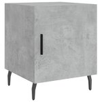 vidaXL Tables de chevet 2 Pièces gris béton 40x40x50 cm bois d’ingénierie