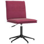 vidaXL Chaise à manger Rouge bordeaux Velours