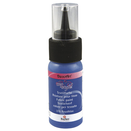 Peinture pour tissu bleu royal 29 ml