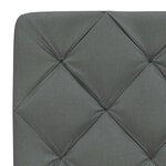 vidaXL Cadre de lit sans matelas gris foncé 180x200 cm tissu