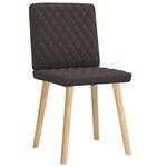 vidaXL Chaises à manger lot de 2 marron foncé tissu
