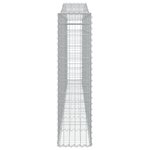 vidaXL Paniers à gabions arqués 15 Pièces 400x30x120/140 cm Fer galvanisé