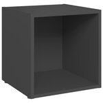 Vidaxl ensemble de meubles tv 6 pièces gris aggloméré