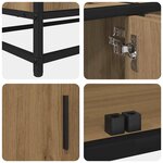 vidaXL Meuble TV chêne artisanal 240 x 35 x 41 cm Bois d'ingénierie
