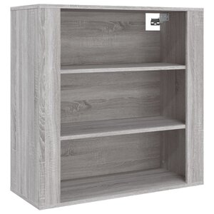 vidaXL Armoire murale Sonoma gris 80x33x80 cm Bois d'ingénierie