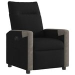 vidaXL Fauteuil inclinable électrique Noir Tissu