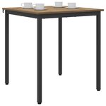 vidaXL Table de salle à manger / Table de repas MÉTAL