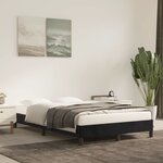 vidaXL Cadre de lit sans matelas noir 120x190 cm velours