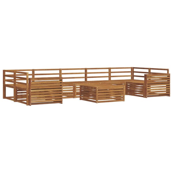 vidaXL Ensemble de canapés d'extérieur 8 pc Naturel