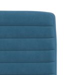 vidaXL Chaises à manger lot de 2 Bleu Velours